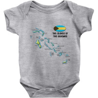 Bahamas, The Islands Of, Map Baby Bodysuit | Artistshot