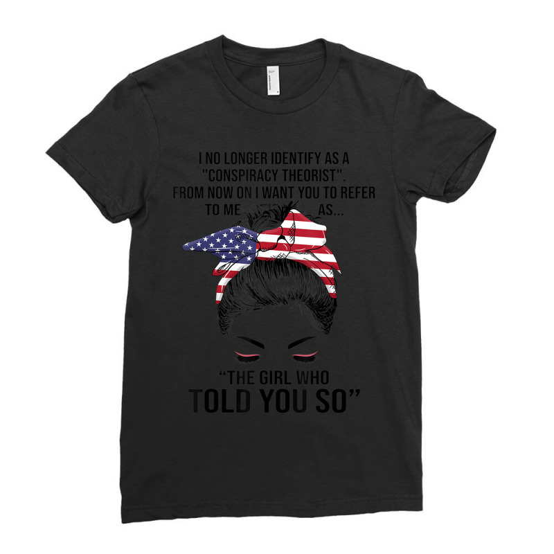 Trending I No Longer Identify The Girl Who Told You So Bunny Hair Ladies Fitted T-shirt | Artistshot