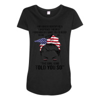 Trending I No Longer Identify The Girl Who Told You So Bunny Hair Maternity Scoop Neck T-shirt | Artistshot