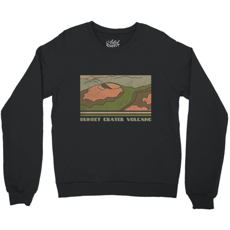 Hot Trend Sunset Crater Volcano National Monument Nature Lover Vintage Crewneck Sweatshirt by poppyallen | Artistshot