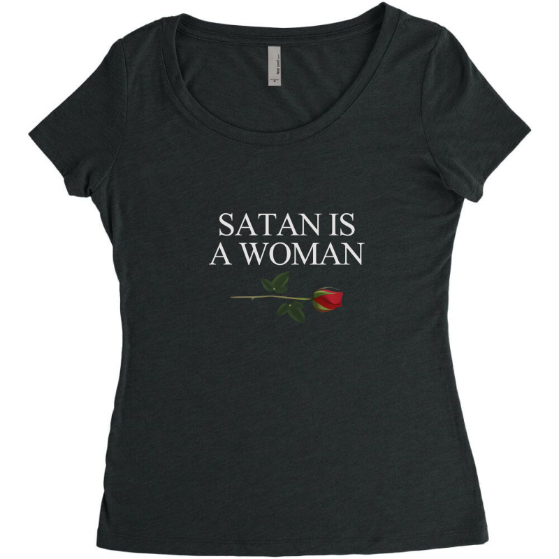 Satan Is A Woman Women's Triblend Scoop T-shirt by cocoricodel | Artistshot