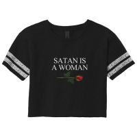 Satan Is A Woman Scorecard Crop Tee | Artistshot