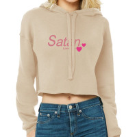 Satan Loves Me Cropped Hoodie | Artistshot