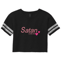 Satan Loves Me Scorecard Crop Tee | Artistshot