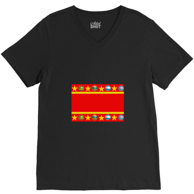 Christmas Atmosphere V-Neck Tee by MaryWright | Artistshot