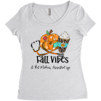 Fall Vibes And That Medical Assistant Life Pumpkin Women's Triblend Scoop T-shirt | Artistshot