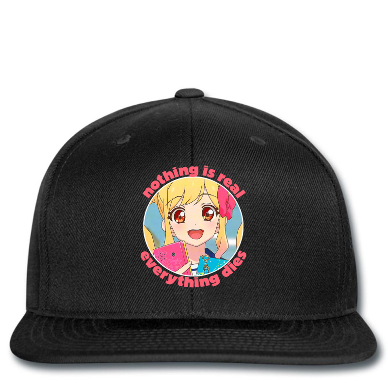 Nothing Is Real Nihilist Anime Design Printed hat by CaridadAlstott | Artistshot