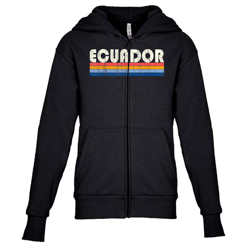 Vintage 70s 80s Style Ecuador Youth Zipper Hoodie by hongquangd | Artistshot