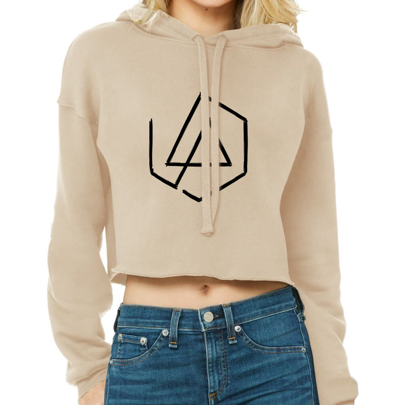 Black Linkin Pentagon Park Cropped Hoodie by KayceeO'Conner | Artistshot