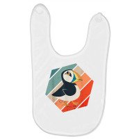 Iceland Animal Puffin Retro Hexa Puffin Lover Seabird Lover T Shirt Baby Bibs | Artistshot