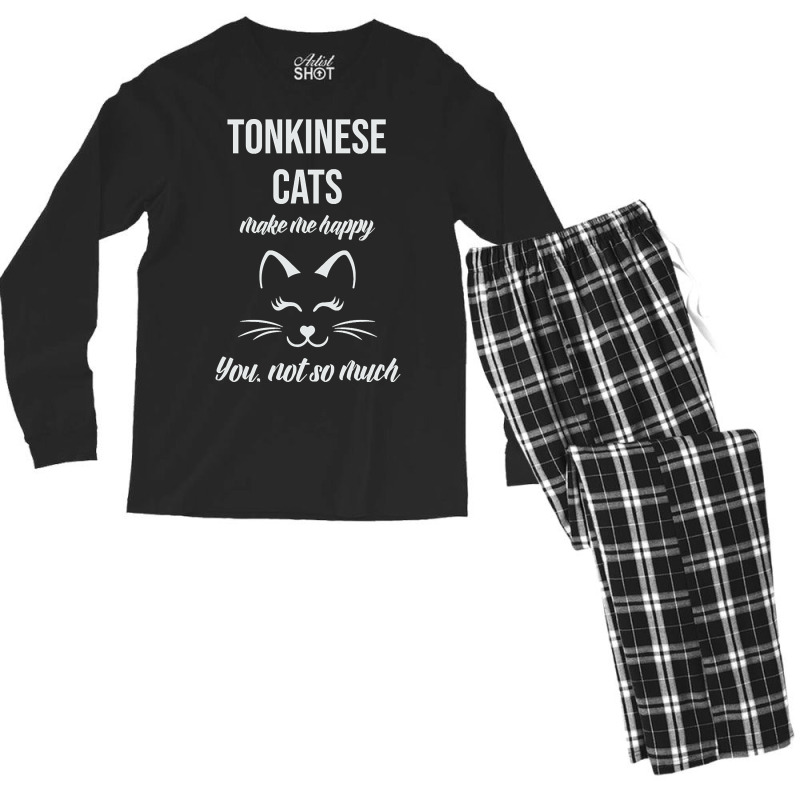 Tonkinese Make Me Happy You Not So Much Men's Long Sleeve Pajama Set | Artistshot