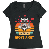 Limited Edition Cat Lover Adopt A Forbidden Cats Retro Women's Triblend Scoop T-shirt | Artistshot