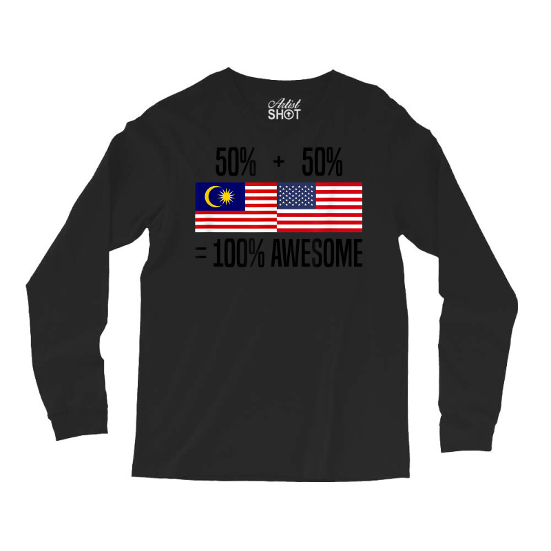 Malaysian Roots Malaysia Heritage Malaysian American T Shirt Long Sleeve Shirts by rennambka | Artistshot