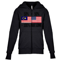 Malaysian Roots Malaysia Heritage Malaysian American T Shirt Youth Zipper Hoodie | Artistshot