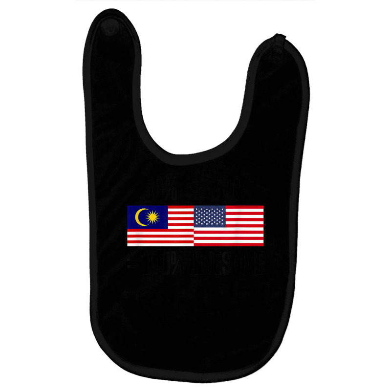 Malaysian Roots Malaysia Heritage Malaysian American T Shirt Baby Bibs by rennambka | Artistshot