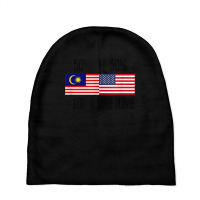 Malaysian Roots Malaysia Heritage Malaysian American T Shirt Baby Beanies | Artistshot