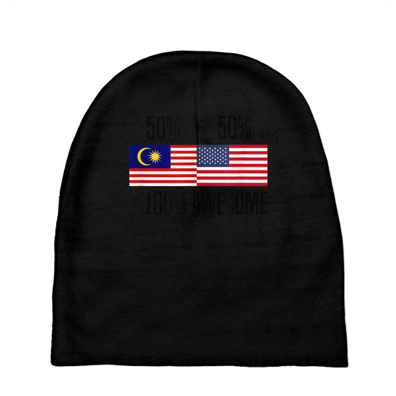 Malaysian Roots Malaysia Heritage Malaysian American T Shirt Baby Beanies by rennambka | Artistshot