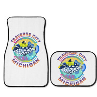 Traverse City Michigan Fishing Town, Clown Triggerfish With Colorful P Full Set Car Mats | Artistshot