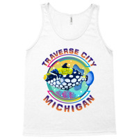 Traverse City Michigan Fishing Town, Clown Triggerfish With Colorful P Tank Top | Artistshot