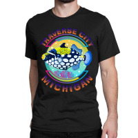 Traverse City Michigan Fishing Town, Clown Triggerfish With Colorful P Classic T-shirt | Artistshot