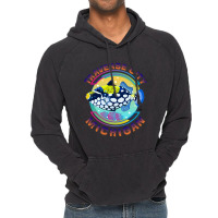 Traverse City Michigan Fishing Town, Clown Triggerfish With Colorful P Vintage Hoodie | Artistshot