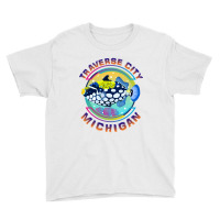 Traverse City Michigan Fishing Town, Clown Triggerfish With Colorful P Youth Tee | Artistshot