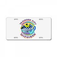 Traverse City Michigan Fishing Town, Clown Triggerfish With Colorful P License Plate | Artistshot