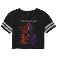 Limited Edition Scribble Gladiator Skull Scorecard Crop Tee | Artistshot