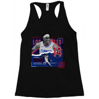 Terance Mann Basketball Paper Poster Clippers Racerback Tank | Artistshot