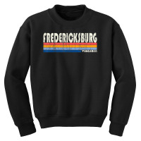 Vintage 70s 80s Style Fredericksburg Va Youth Sweatshirt | Artistshot