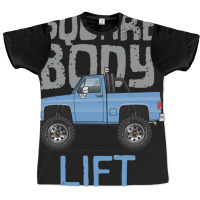 Square Body Lift Blue Graphic T-shirt | Artistshot