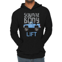 Square Body Lift Blue Lightweight Hoodie | Artistshot