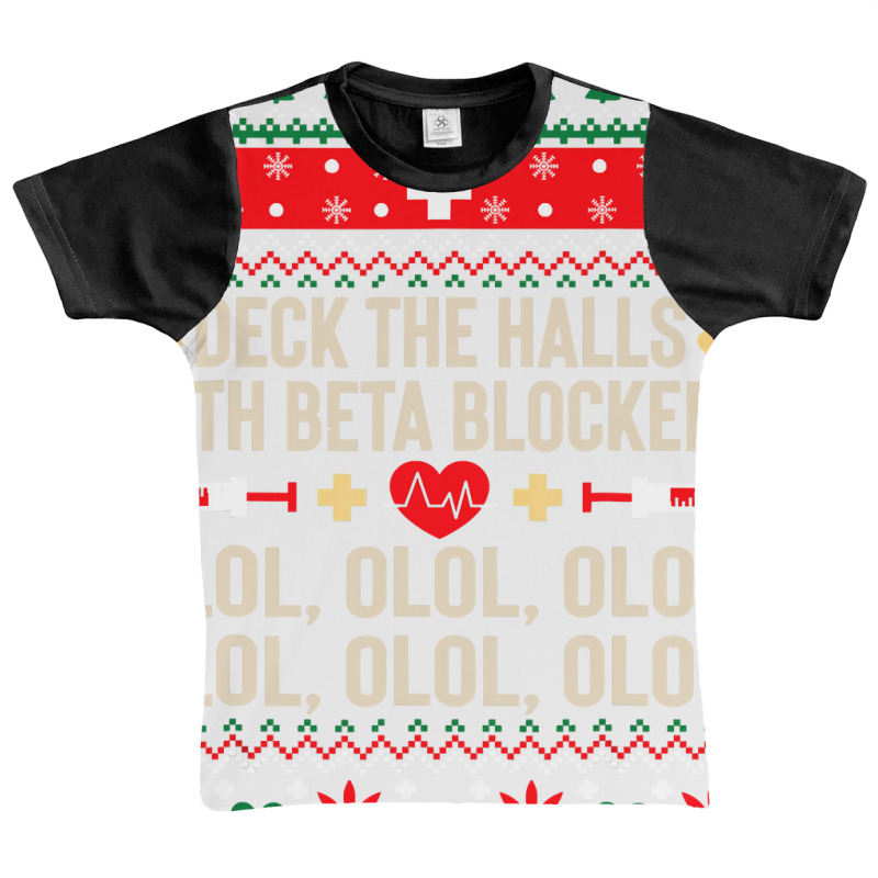 Deck The Halls With Beta Blockers Nurse Ugly Christmas Graphic Youth T-shirt by Aliceartist | Artistshot