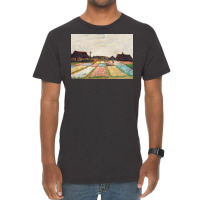 Flower Beds In Holland, Vincent Van Gogh Vintage T-shirt | Artistshot