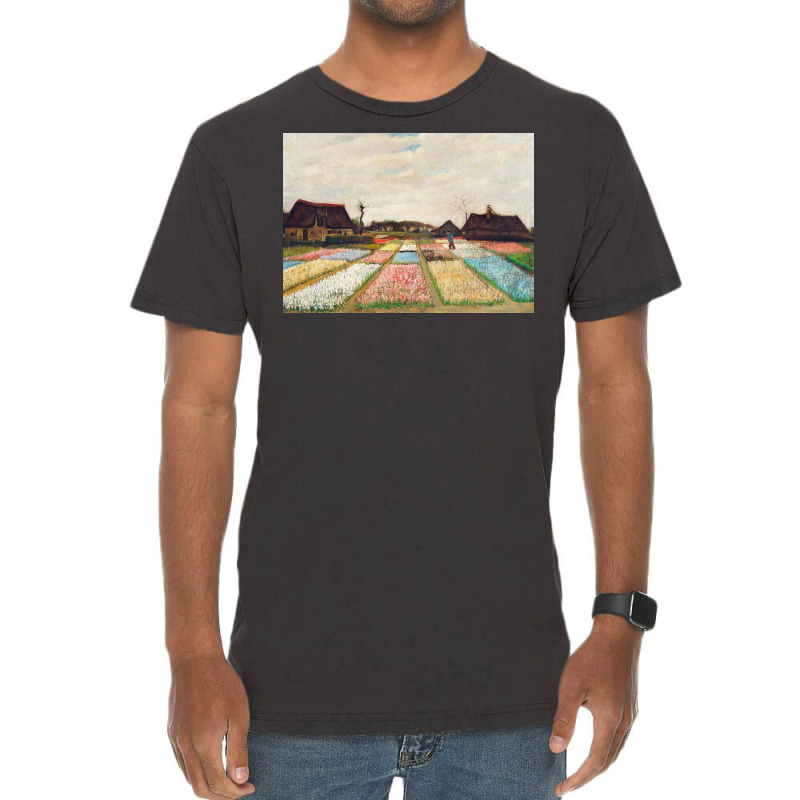 Flower Beds In Holland, Vincent Van Gogh Vintage T-shirt | Artistshot