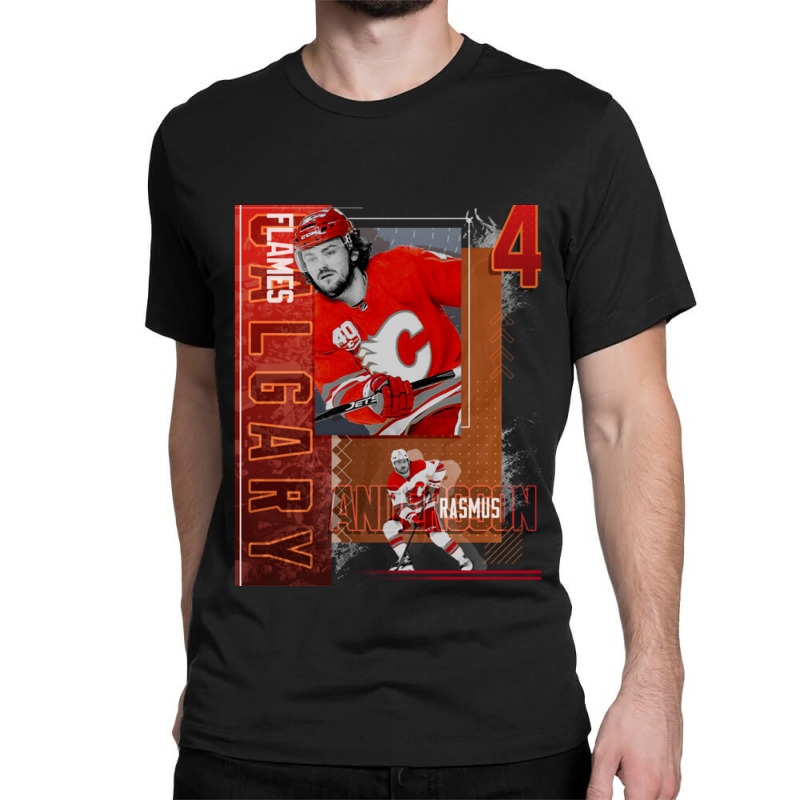 Rasmus Andersson Hockey Paper Poster Flames 2 Classic T-shirt by ArleanKah | Artistshot