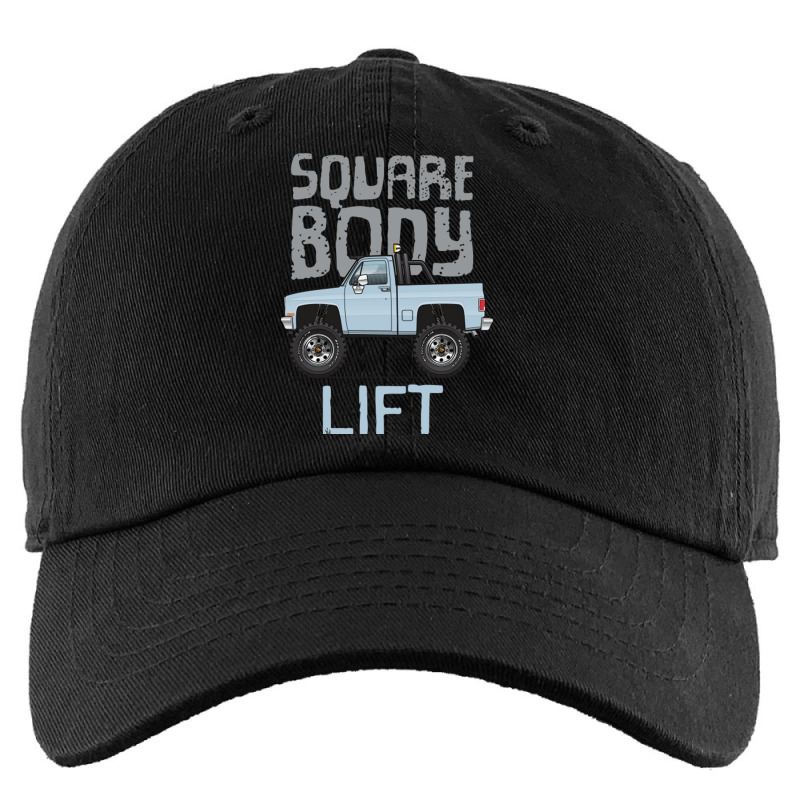 Square Body Lift Light Blue Kids Cap | Artistshot