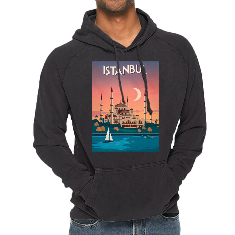 Istanbul Turkey Vintage Travel Vintage Hoodie by kelseyclements | Artistshot