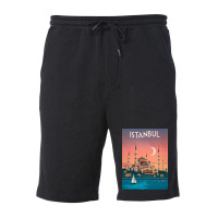 Istanbul Turkey Vintage Travel Fleece Short | Artistshot