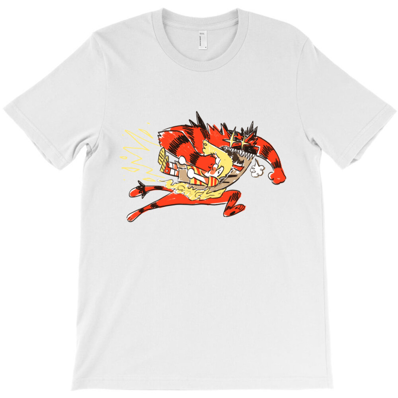 Hobbes Punched Calvin T-shirt | Artistshot