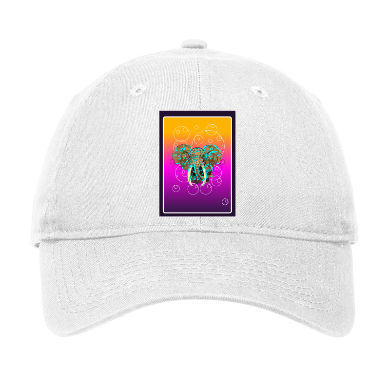 Limited Edition Abstracr Elephant Adjustable Cap by Ledford Leslie | Artistshot