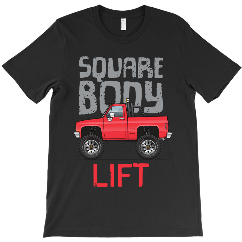 Square Body Lift Red T-shirt | Artistshot