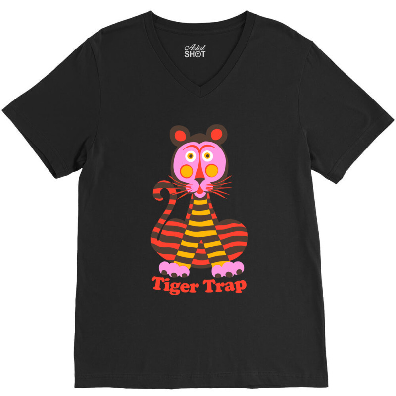 Tiger Trap V-neck Tee | Artistshot