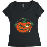 Trending Track-o-lantern Women's Triblend Scoop T-shirt | Artistshot