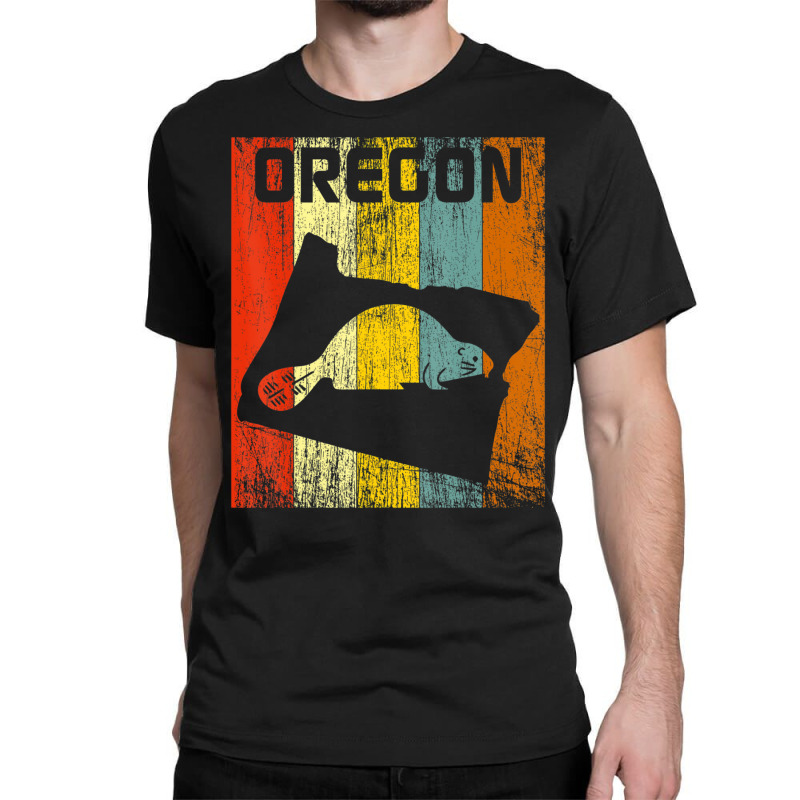 Oregon State Beaver 70s Disco Vintage Souvenir Classic T-shirt by michaelyounger19 | Artistshot