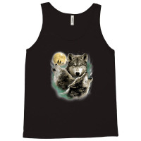 Three Wolves Howling In Moonlight Tank Top | Artistshot