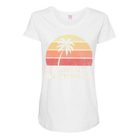 Ormond-by-the-sea Fl Vintage 70s Retro Throwback Maternity Scoop Neck T-shirt | Artistshot