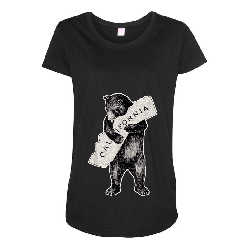 I California Love  Artretro Cali Bear Hug California 1 Maternity Scoop Neck T-shirt by MaragretPolino | Artistshot