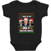 This Is My Ugliest Christmas Sweater Funny Joe Biden Kamala Sweatshirt Baby Bodysuit | Artistshot