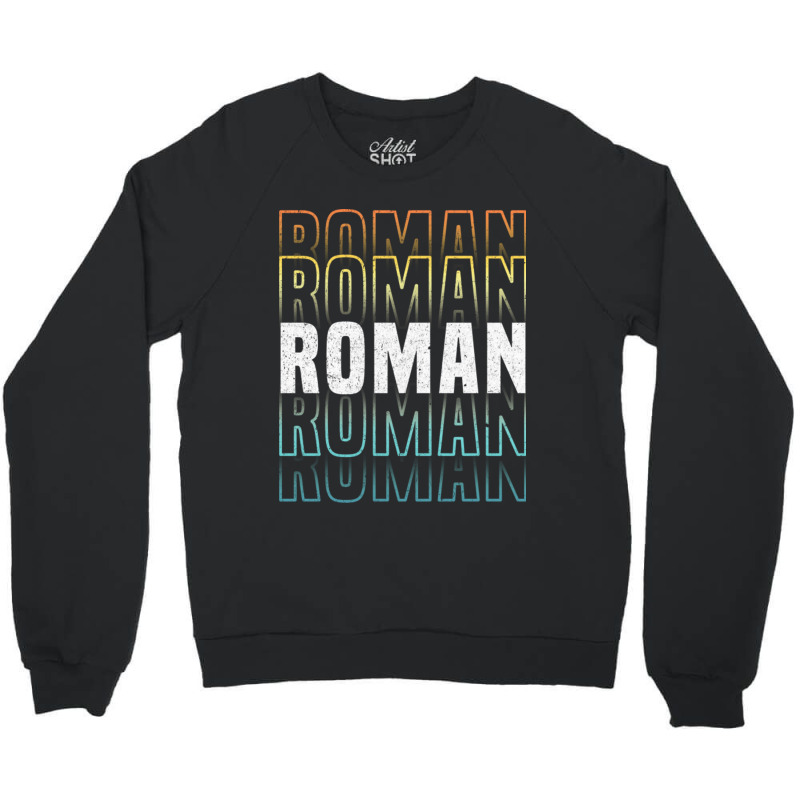 Roman Glowing Line Typography Style Love Crewneck Sweatshirt by LynneVickie | Artistshot